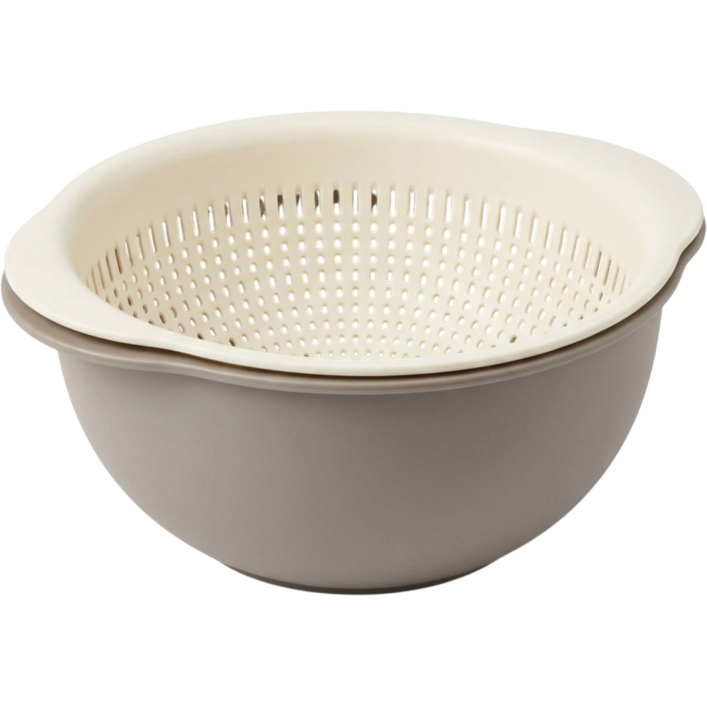 Selvag Double Layer Vegetable Washing Basket Cream 2 qt