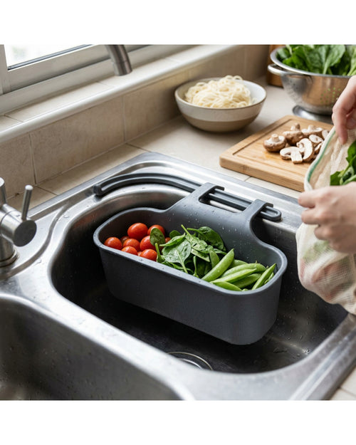 Selvag Hanging Sink Strainer Basket Charcoal 12 in