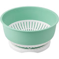 Selvag Rotating Produce Drain Basket Mint 10 in